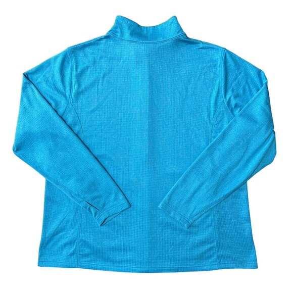 Columbia Womens Park View Grid Full Zip Fleece Full Zip Bright Blue Plus Size 3X - Picture 3 of 9